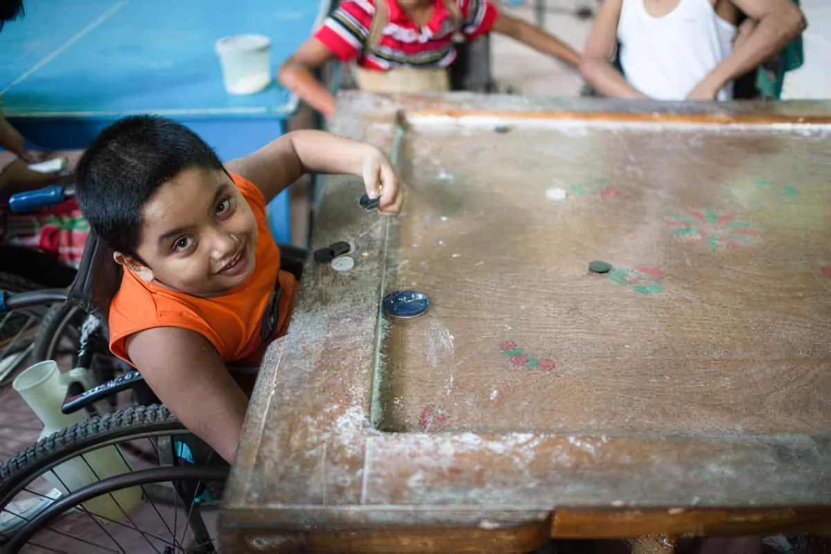 A child at the CRP centre